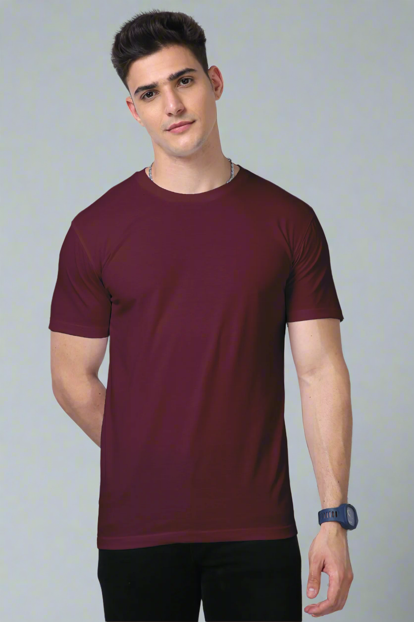 ASHMER Supima-t-shirt_Maroon